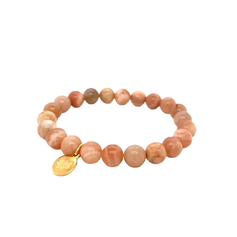 8mm Sunstone bead bracelet for the charity Phoenix Foundation